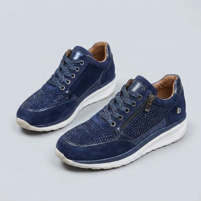 Platformsneakers met veters voor dames