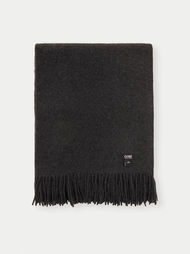 Cashmere Large Blanket with Fringe