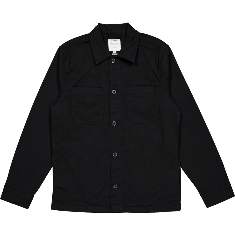 Rip Stop Overshirt Black