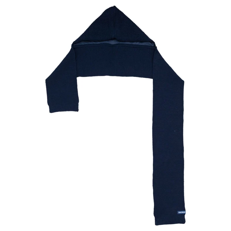 Hooded Scarf Recycled Luxury Knitted