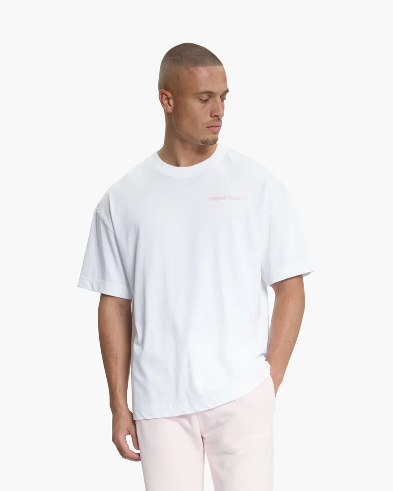 CROYEZ T-SHIRT STUDIO FADED T-SHIRT WIT