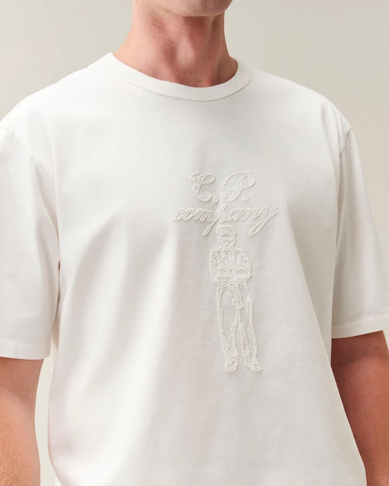 CP COMPANY T-SHIRT 21CMTS168A OFF WHITE