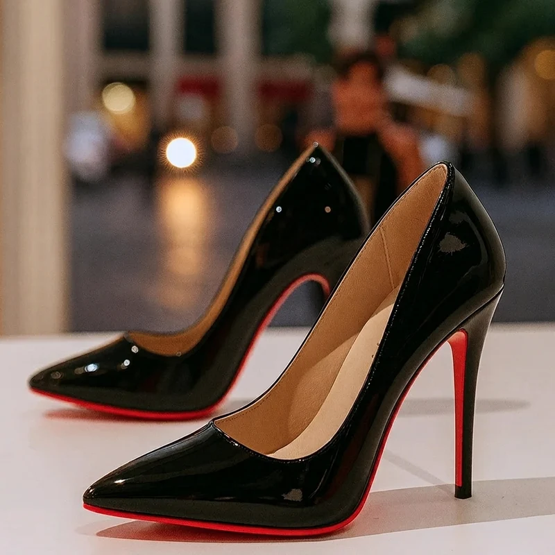 Pumps met spitse neus en hoge hak