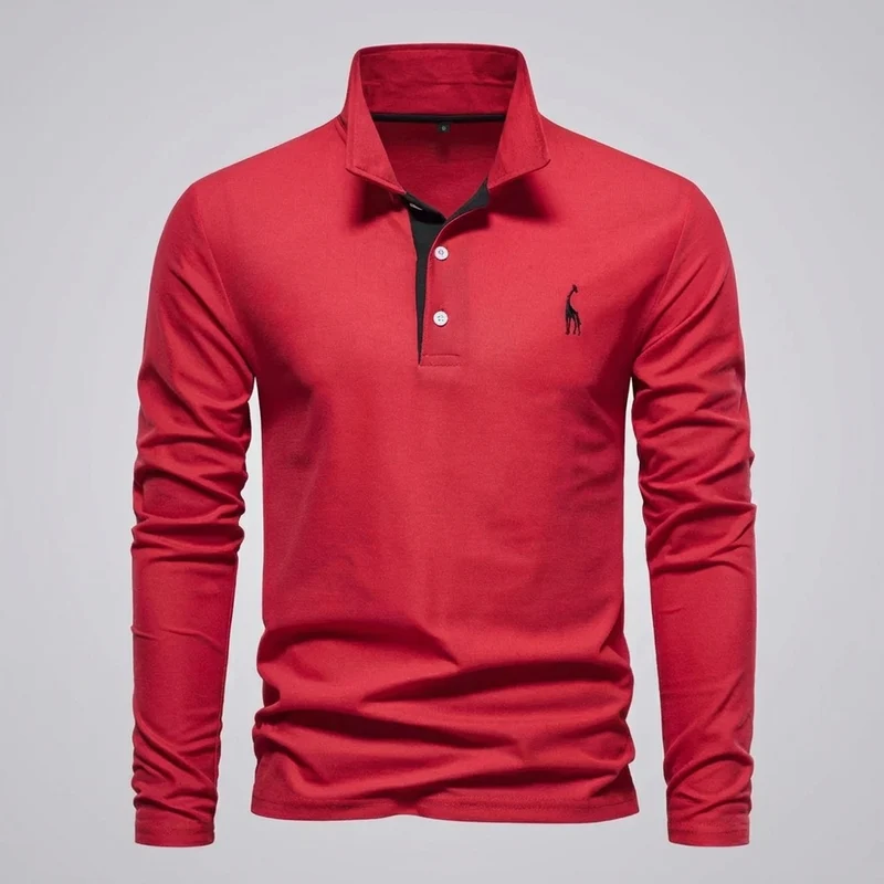 Klassiek poloshirt met knoopsluiting voor heren