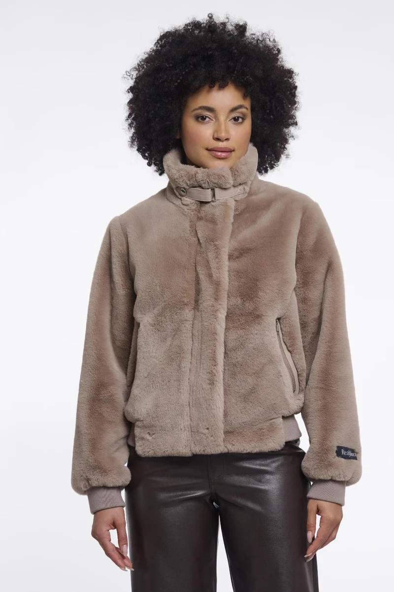 Short faux fur jacket