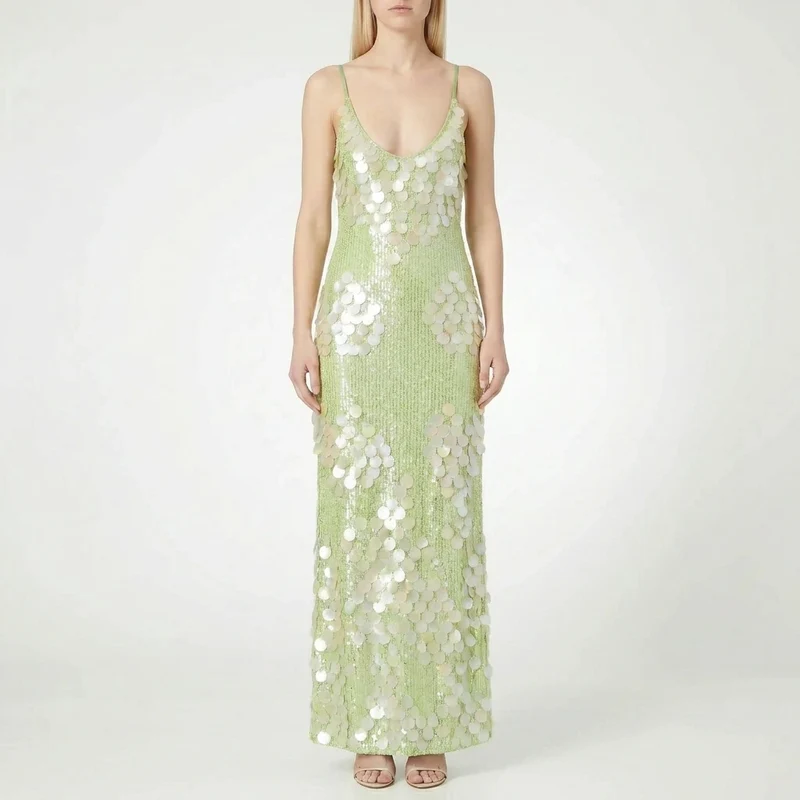 Maxi-jurk met pailletten