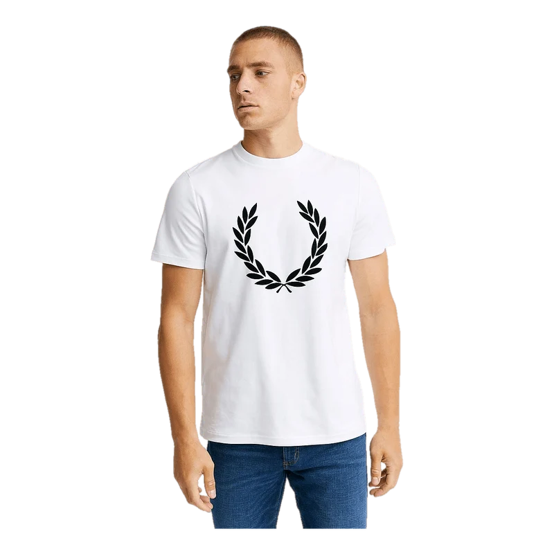 Fred Perry Flock Laurel Wreath Tee 100