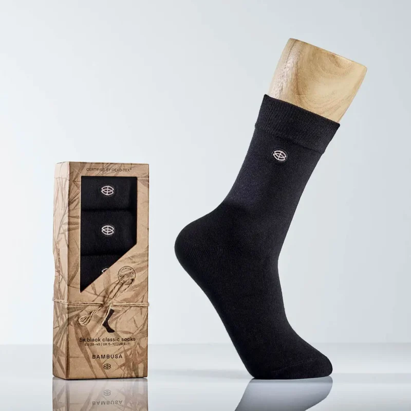 Classic Dress-Socks 5-Pack Bamboo (38-45) Black