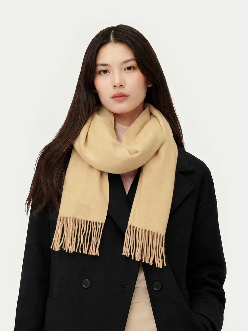 Cashmere Fringed Scarf