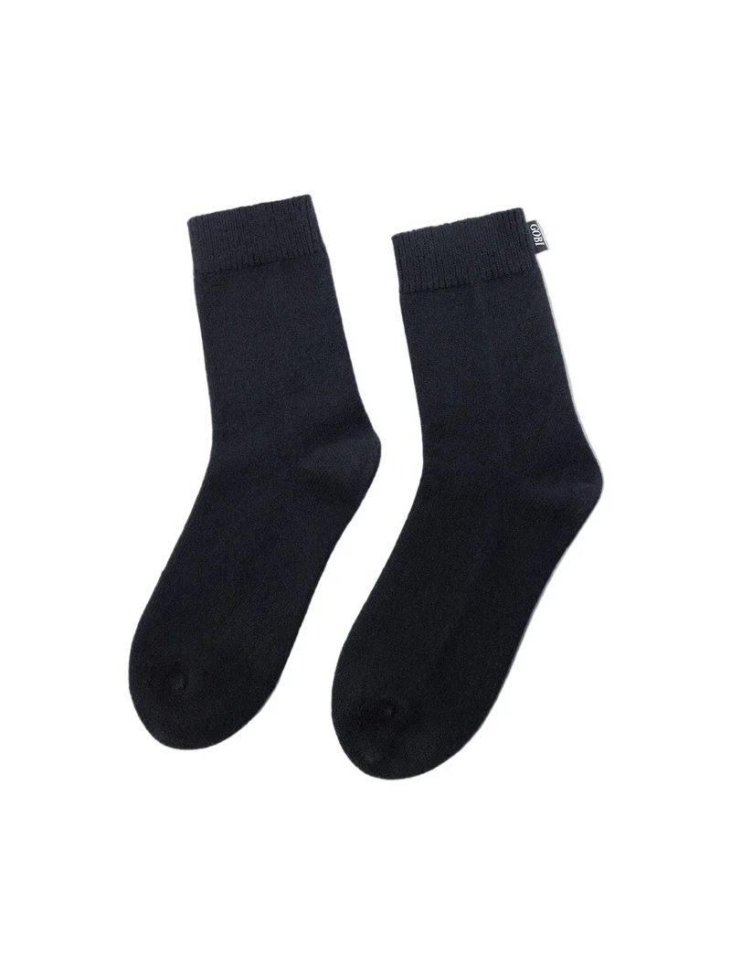 Unisex Cashmere Rib Knit Bed Socks