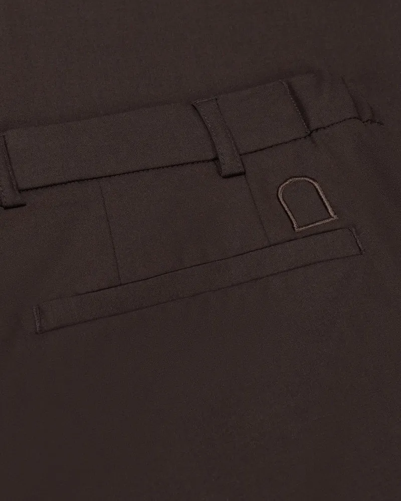 DUQUEZZI PANTALON CESARE WOOL BLEND PANTS BRUIN