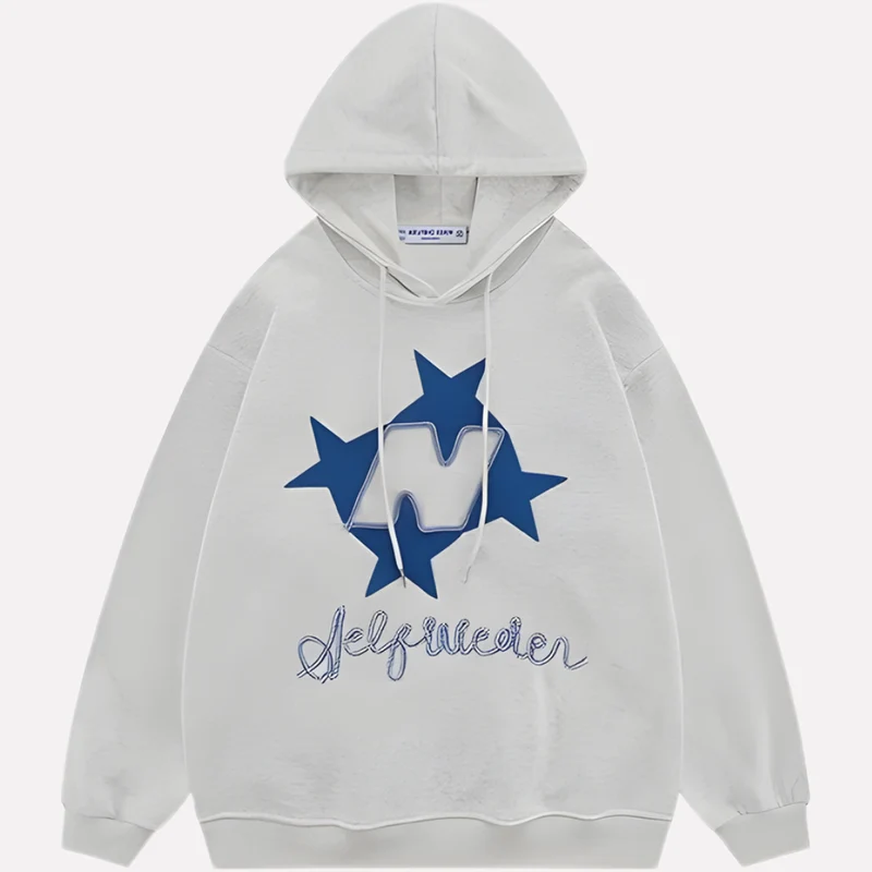 Oversized hoodie met print voor dames