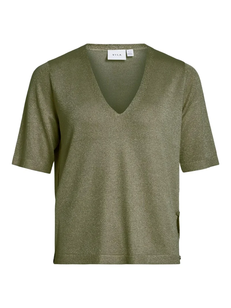 VIANTA V-NECK 2/4 GLITTER KNI