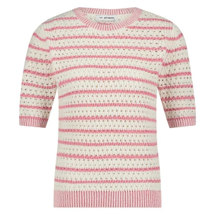 Pullover inzes s/sleeve pink