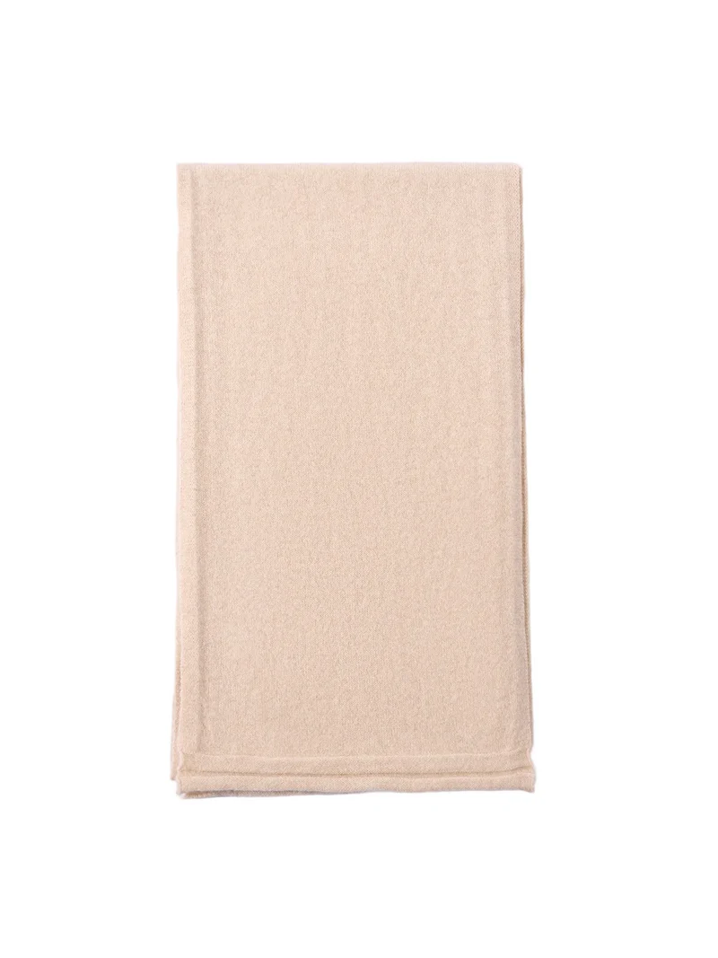 Natural Color Cashmere Jersey Knit scarf