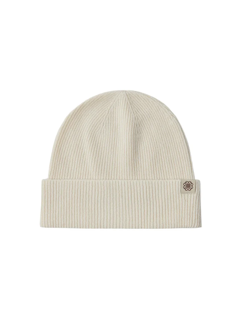 Cashmere Rib Knit Beanie