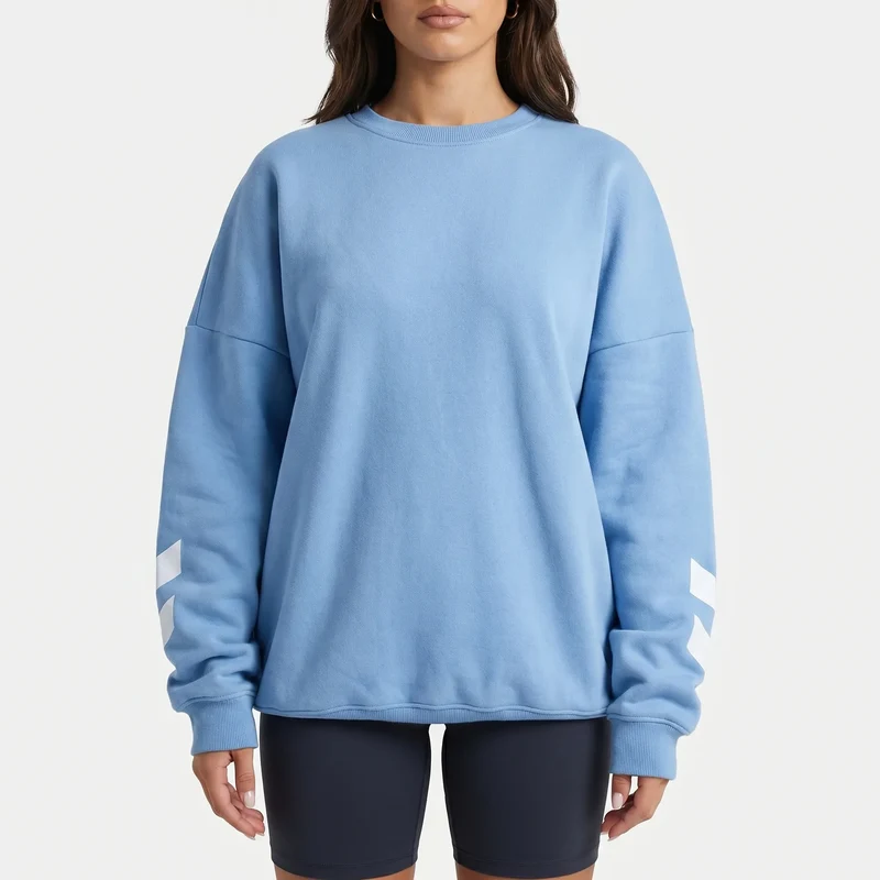 Oversized sweatshirt met ronde hals