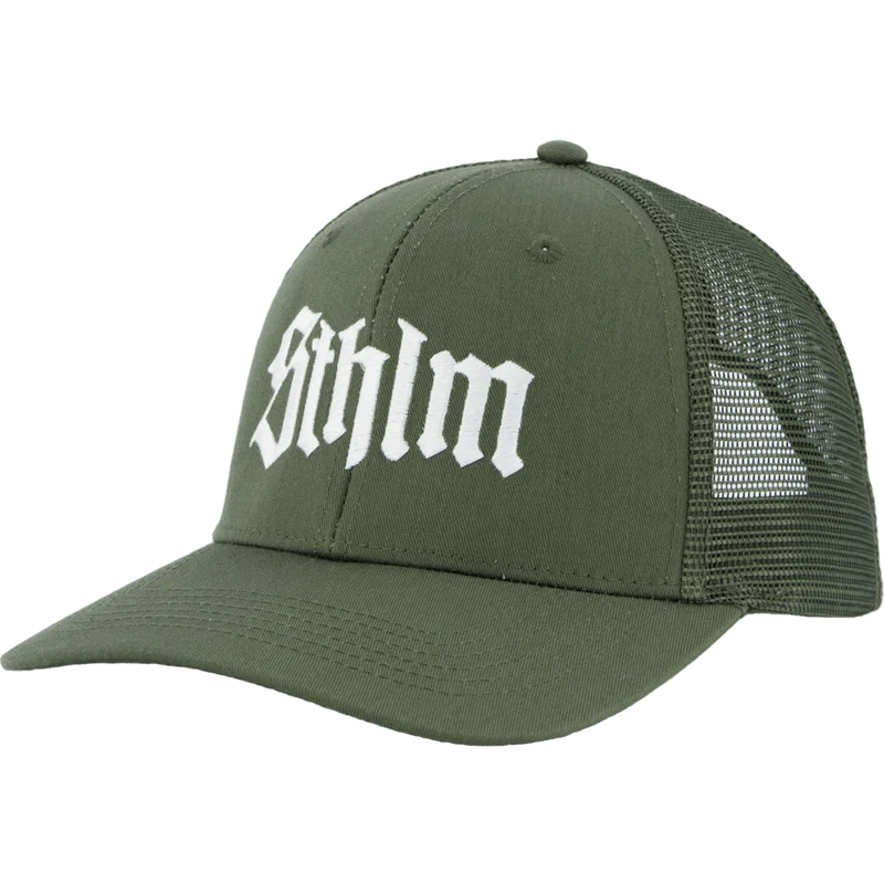Sthlm Classic 6 Panel Trucker Olive/white