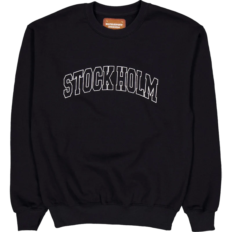 Stock Holm Crewneck Black