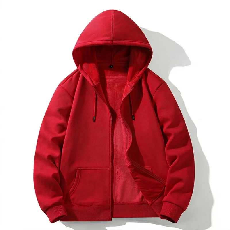 Hoodie met rits voor heren
