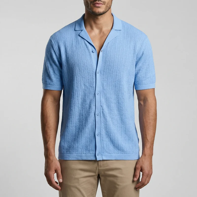 Brixon - gehaakt shirt met korte mouwen