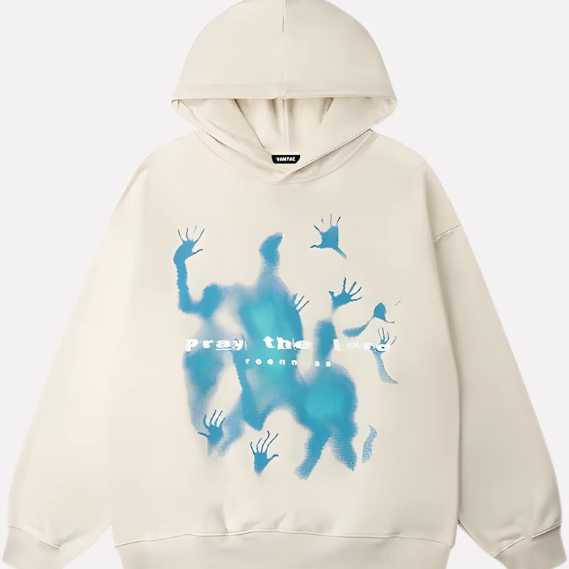 Unisex oversized hoodie met print