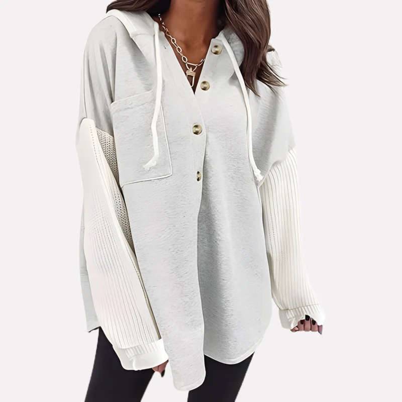Oversized sweatshirt met capuchon voor dames