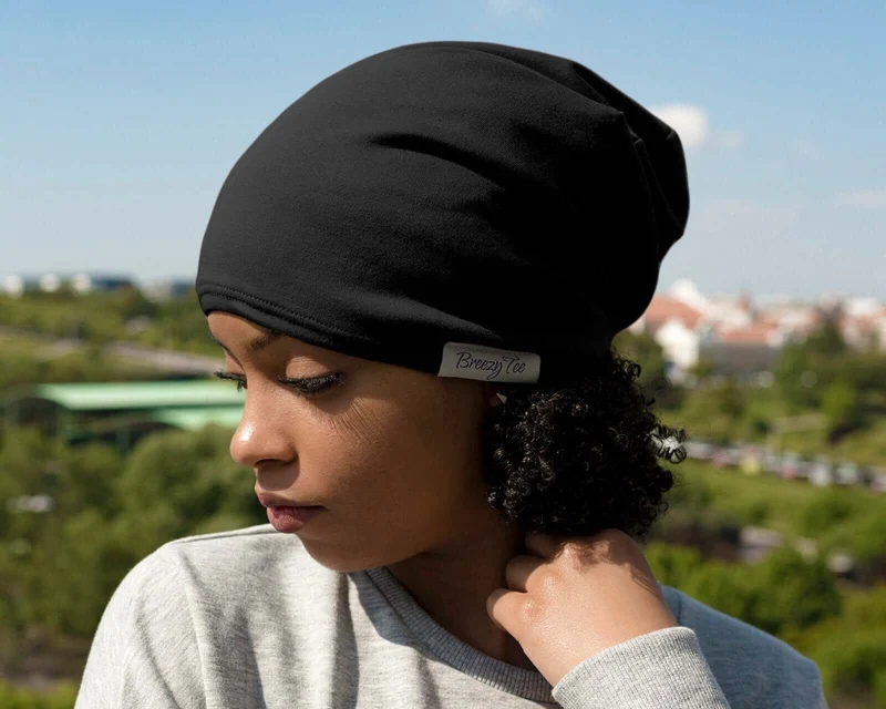 Satin Lined Beanie - Soft and Warm Beanie | Black