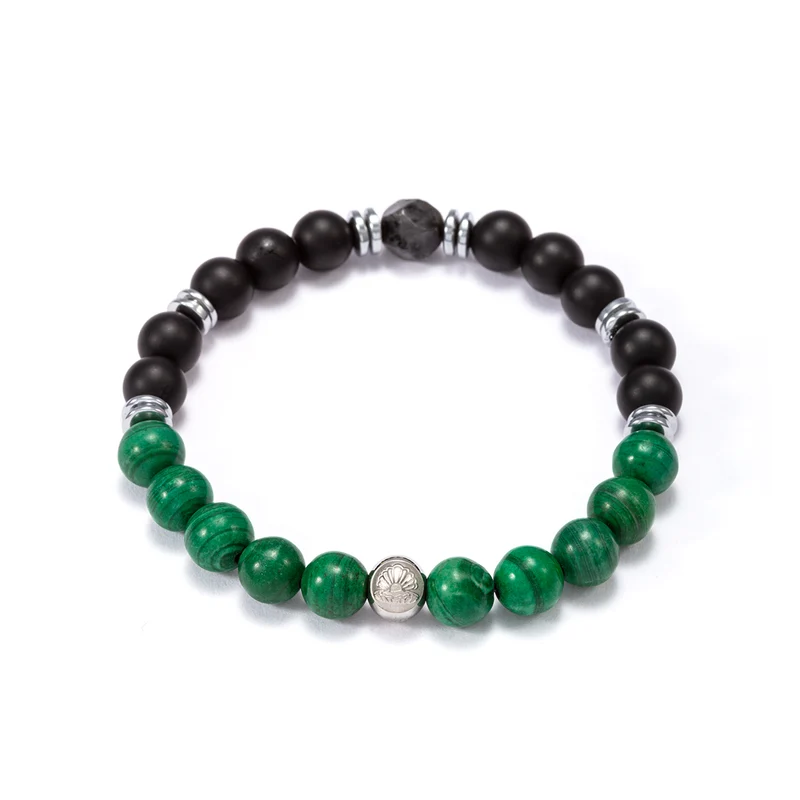 El Bead Multi Bracelet 8mm Green