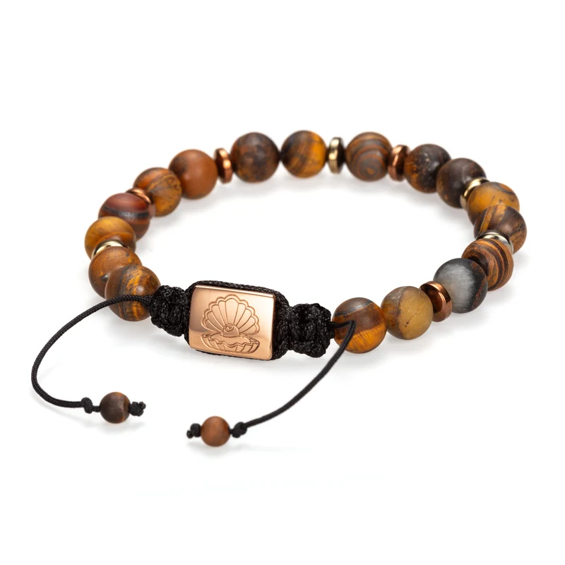 Bead Bracelet 8mm Brown