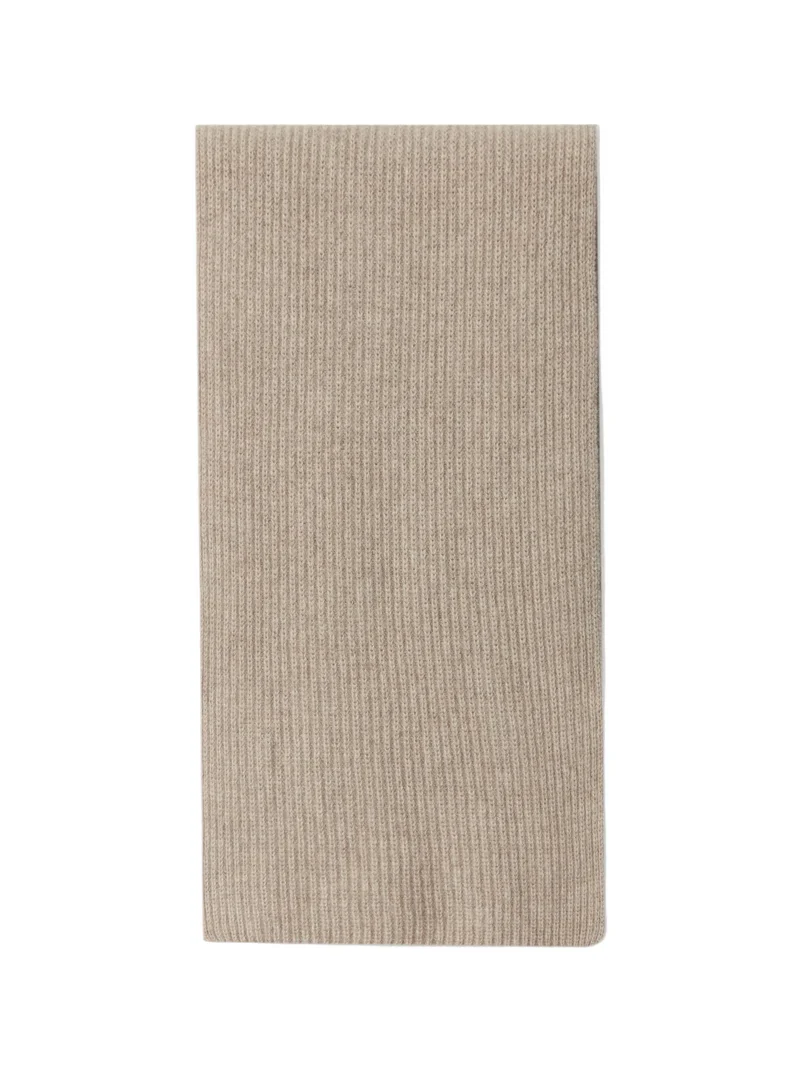 Natural Color Fisherman Knit Scarf
