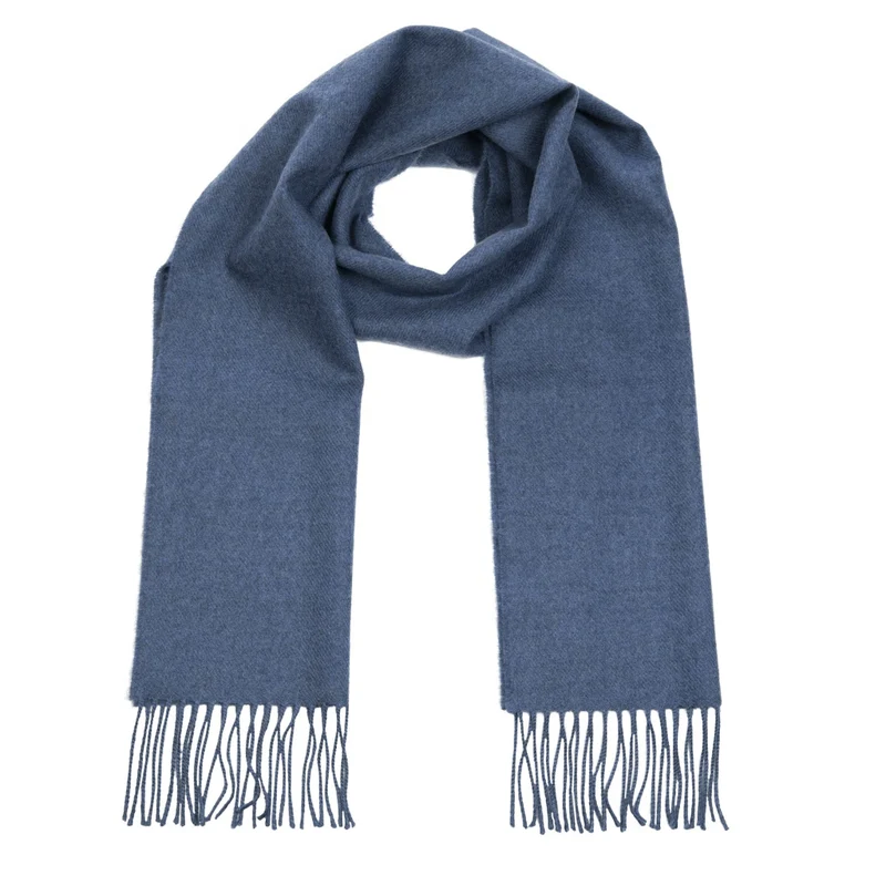 Merino Wollen Sjaal | Demin Blue