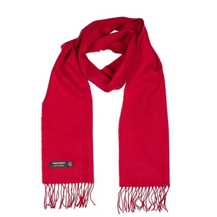 Merino Wollen Sjaal | Rood
