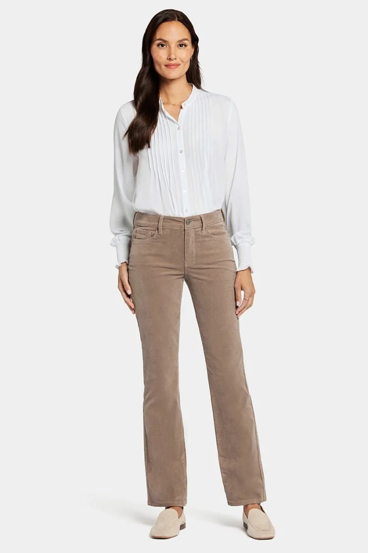 Marilyn Straight Saddlewood | Rib Broek