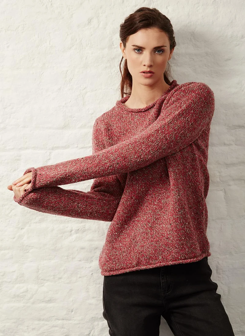 Fisherman out of Ireland | Ierse Trui Dames | Donegal Roll Neck