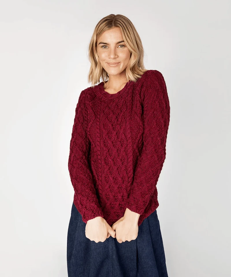 Ireland’s Eye | Ierse Wollen Trui Dames | Lambay Sweater