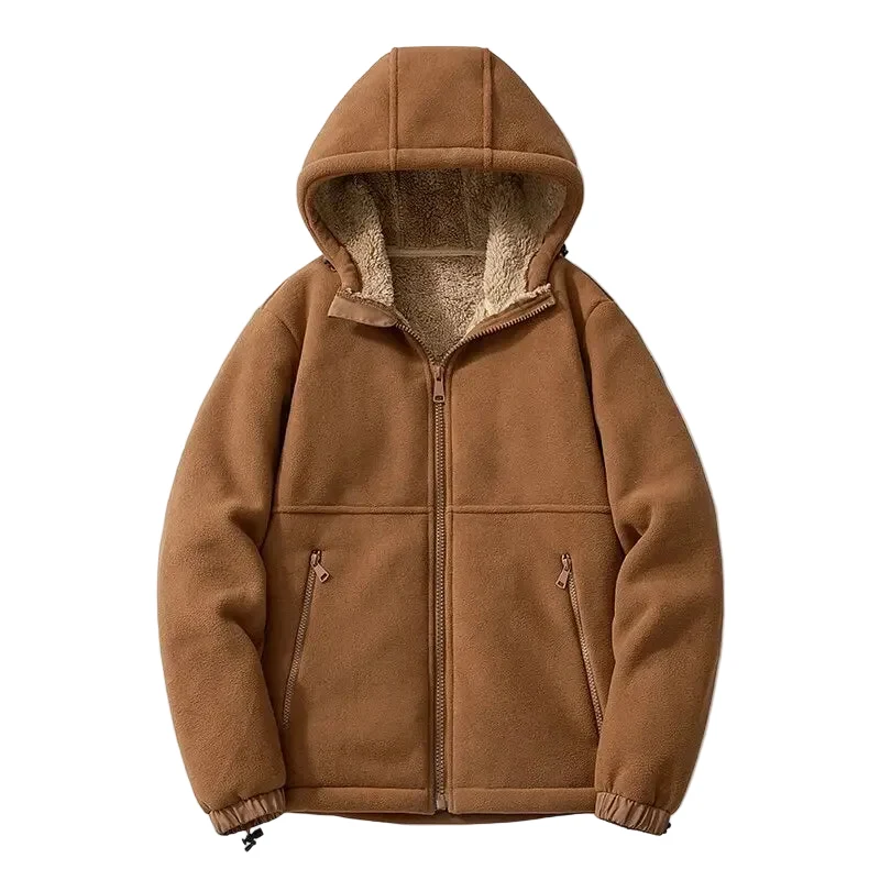 Heren Hoodie Met Hoge Hals en Capuchon
