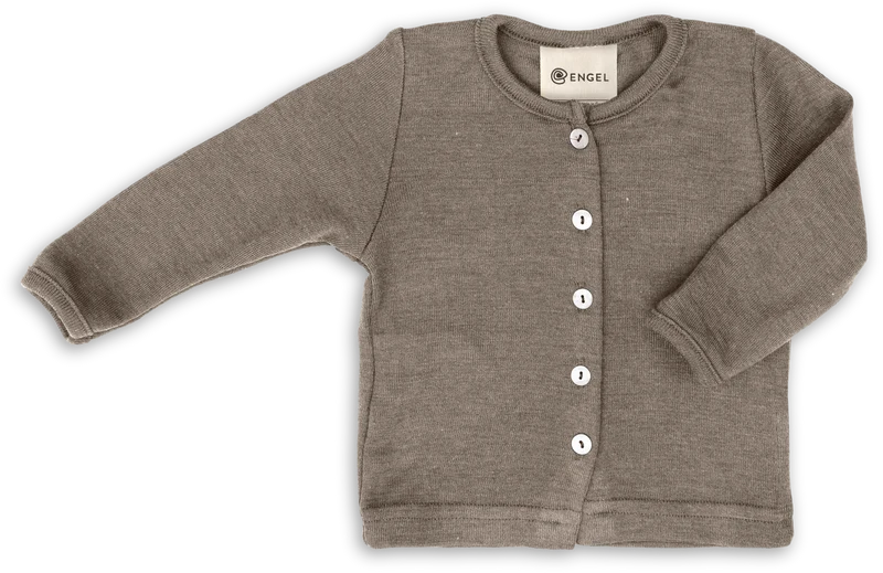 Engel Natur - Wol/Zijde Baby Vestje - Walnoot