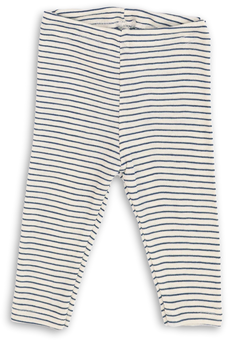 Engel Natur - Wol/Zijde Baby Legging - Naturel/Marine