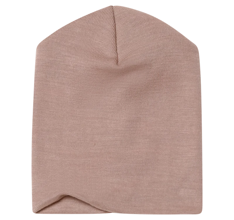Engel Natur - Wol/Zijde Baby Muts - Oudroze