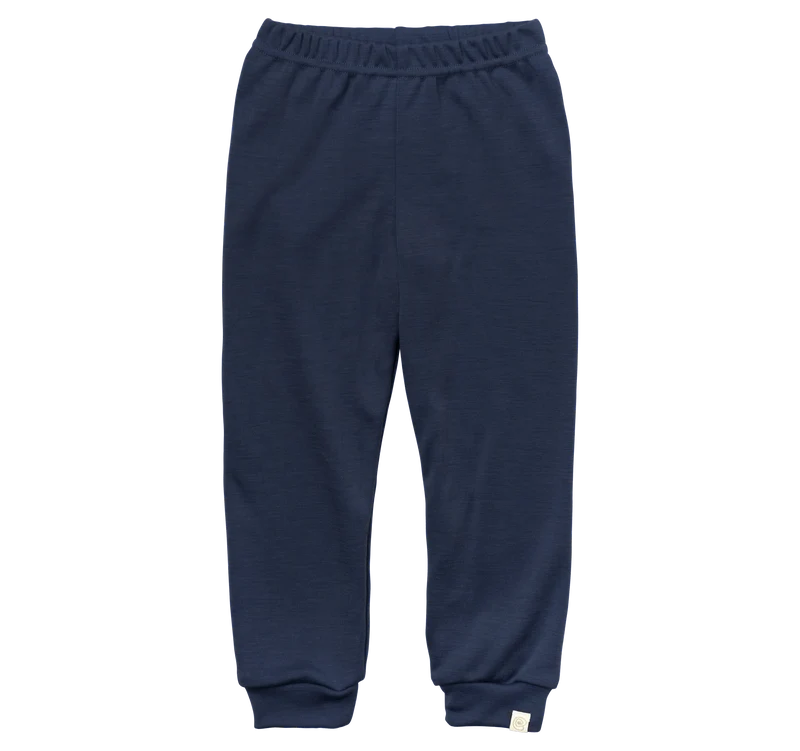 Engel Natur - Wol/Zijde Kinder Joggingbroek - Marine