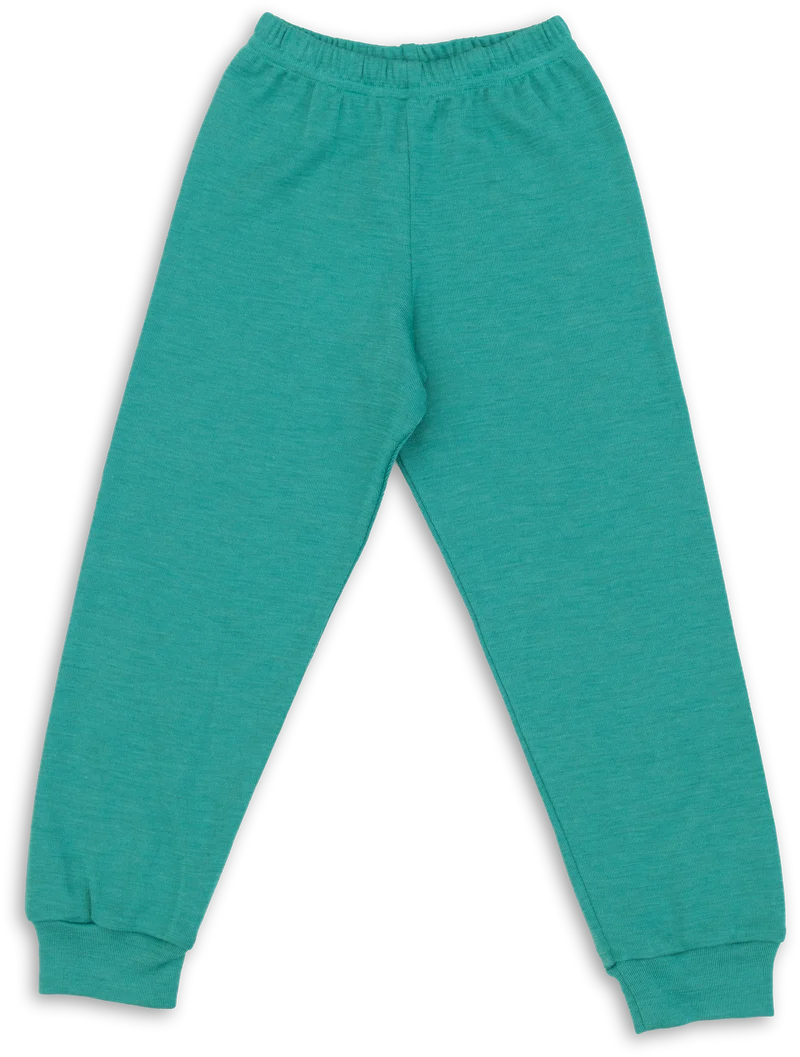 Engel Natur - Wol/Zijde Vrijetijds- en Pyjamabroekje - IJsvogelblauw