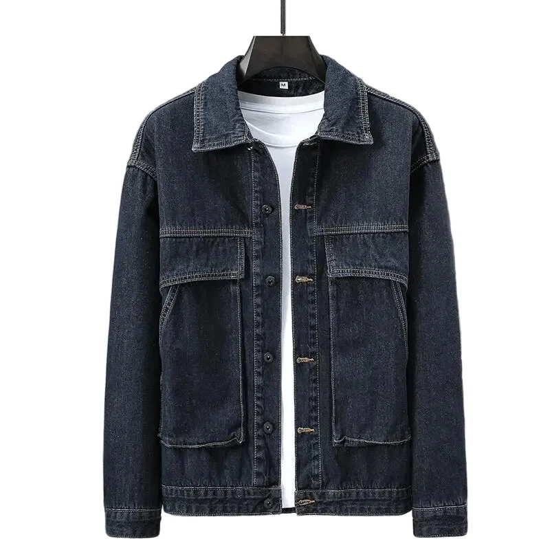 Heren Cargo Denimjack Boxy Fit