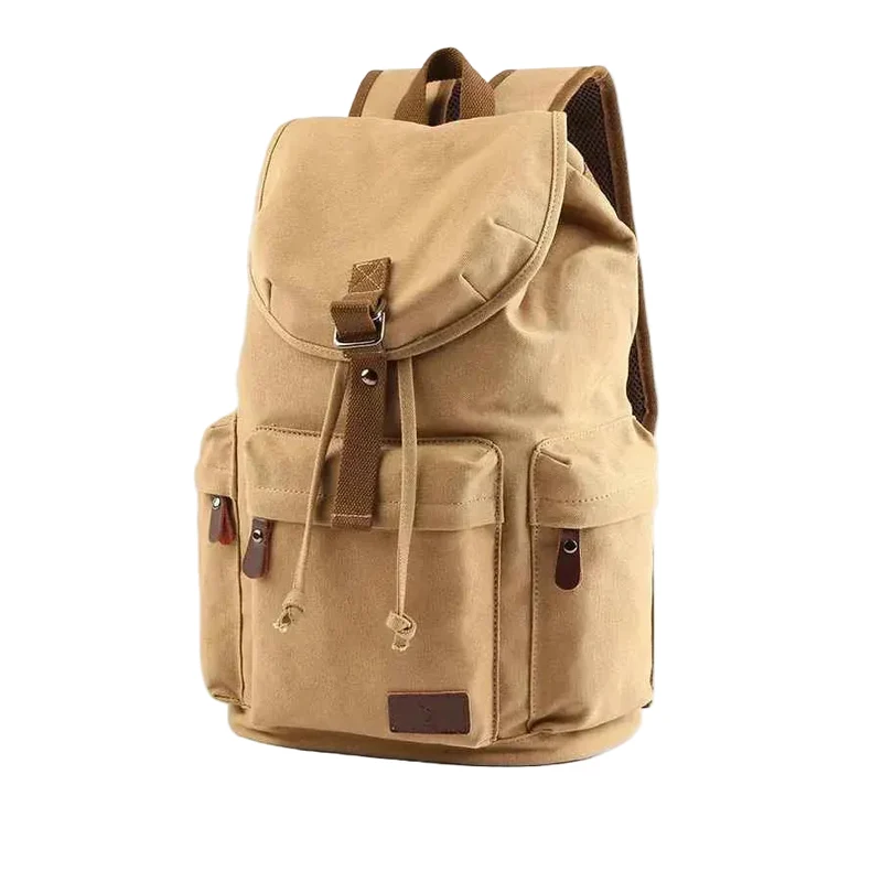 Unisex Rugzak Met Flap Vintage Stijl