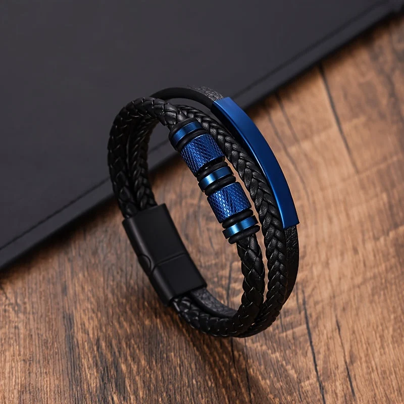 Heren Armband | Gevlochten Design | Magnetische Gesp
