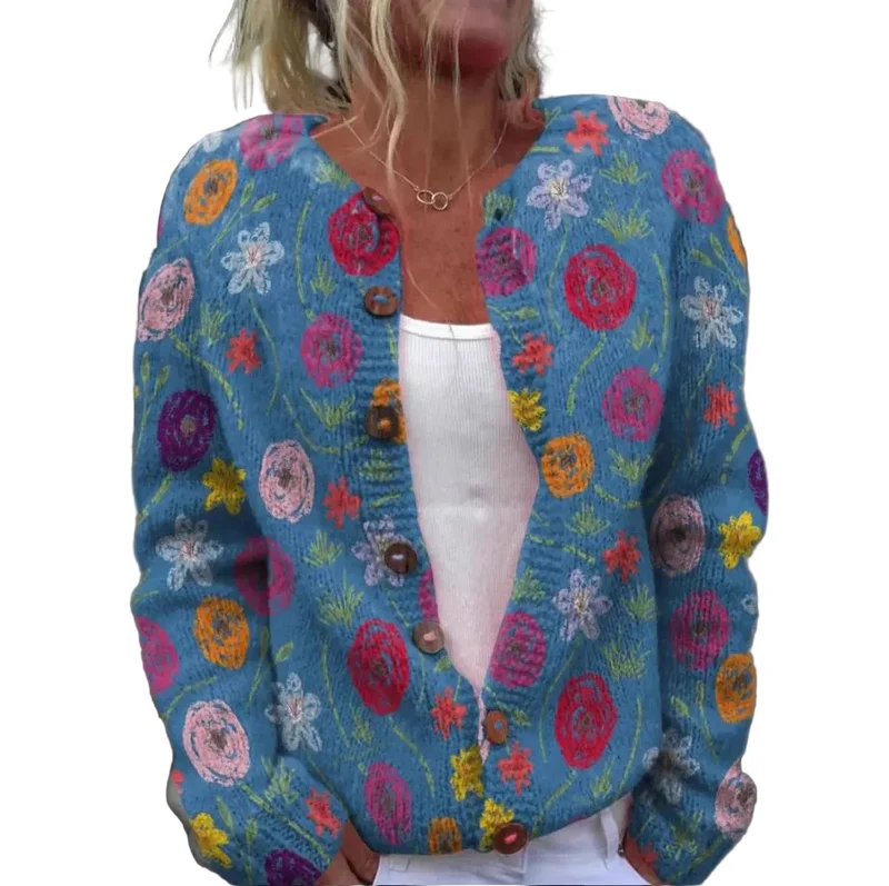 Dames Vest Bloemmotief Luchtig en Relaxed