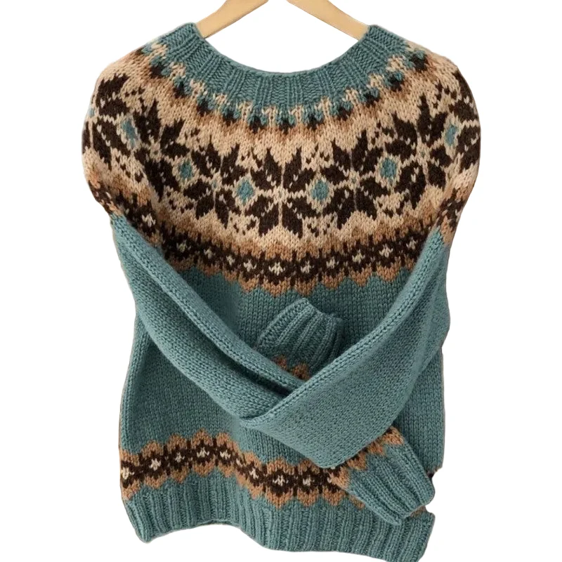 Dames Vintage Gilet Jacquard Stijl
