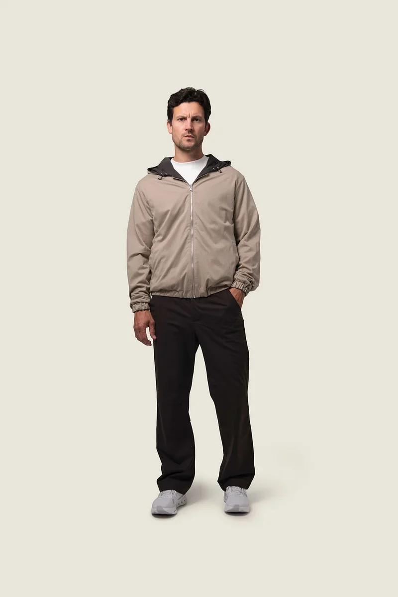 DUQUEZZI JAS HOODED REVERSBLE BOMBER BRUIN