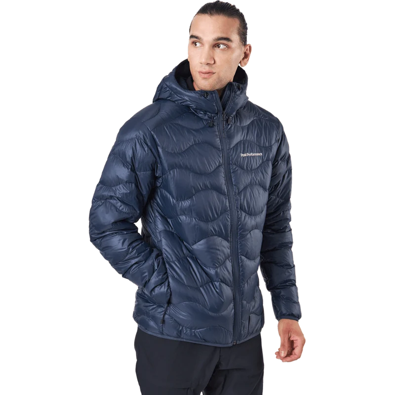 M Helium Down Hood Jacket Blue Shadow
