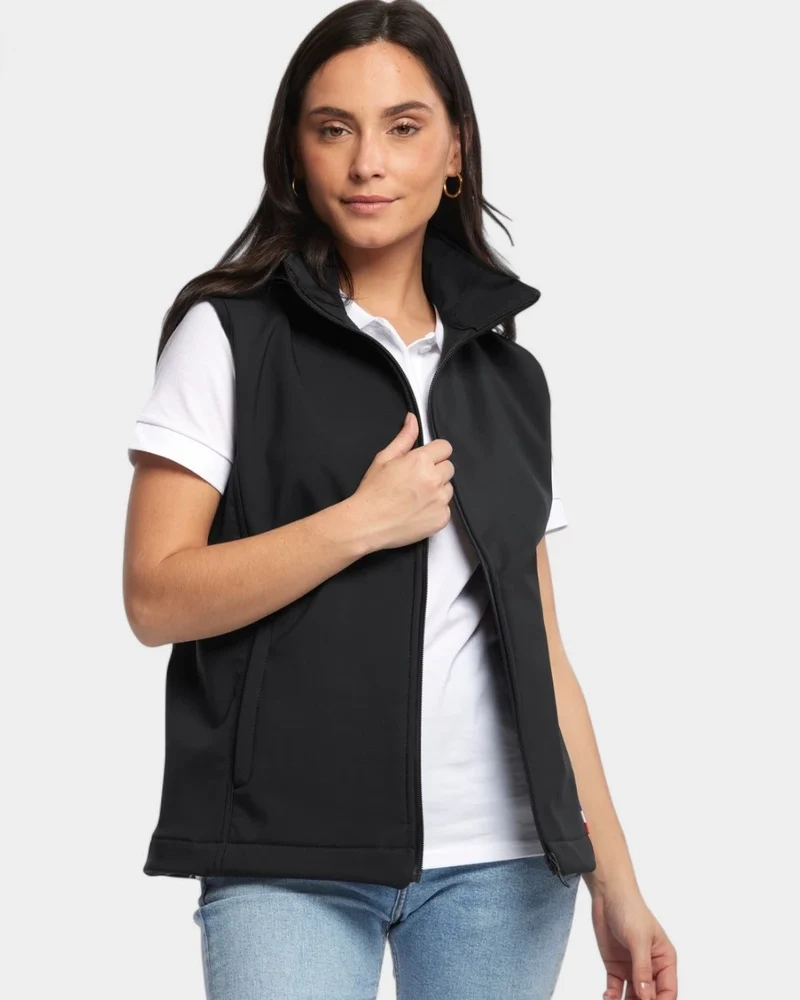 Softshell bodywarmer voor dames Made in France, te personaliseren